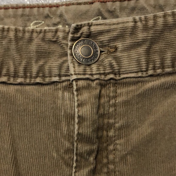 Eddie Bauer corduroy bootcut pants Women's P 14 curvy khaki tan jeans cotton EUC - Picture 6 of 14